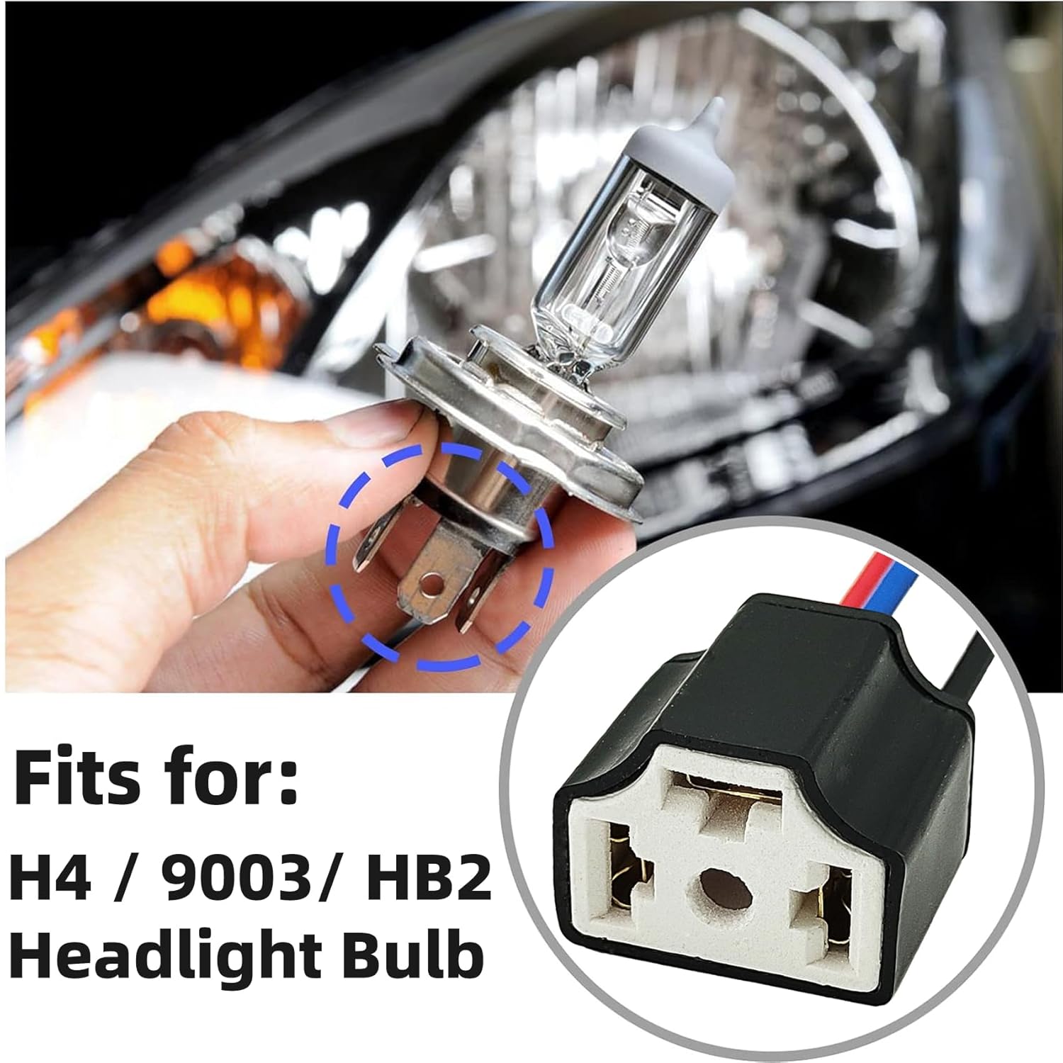 Women'S Fashion Harness - 2pcs H4 9003 HB2 Headlight Connector