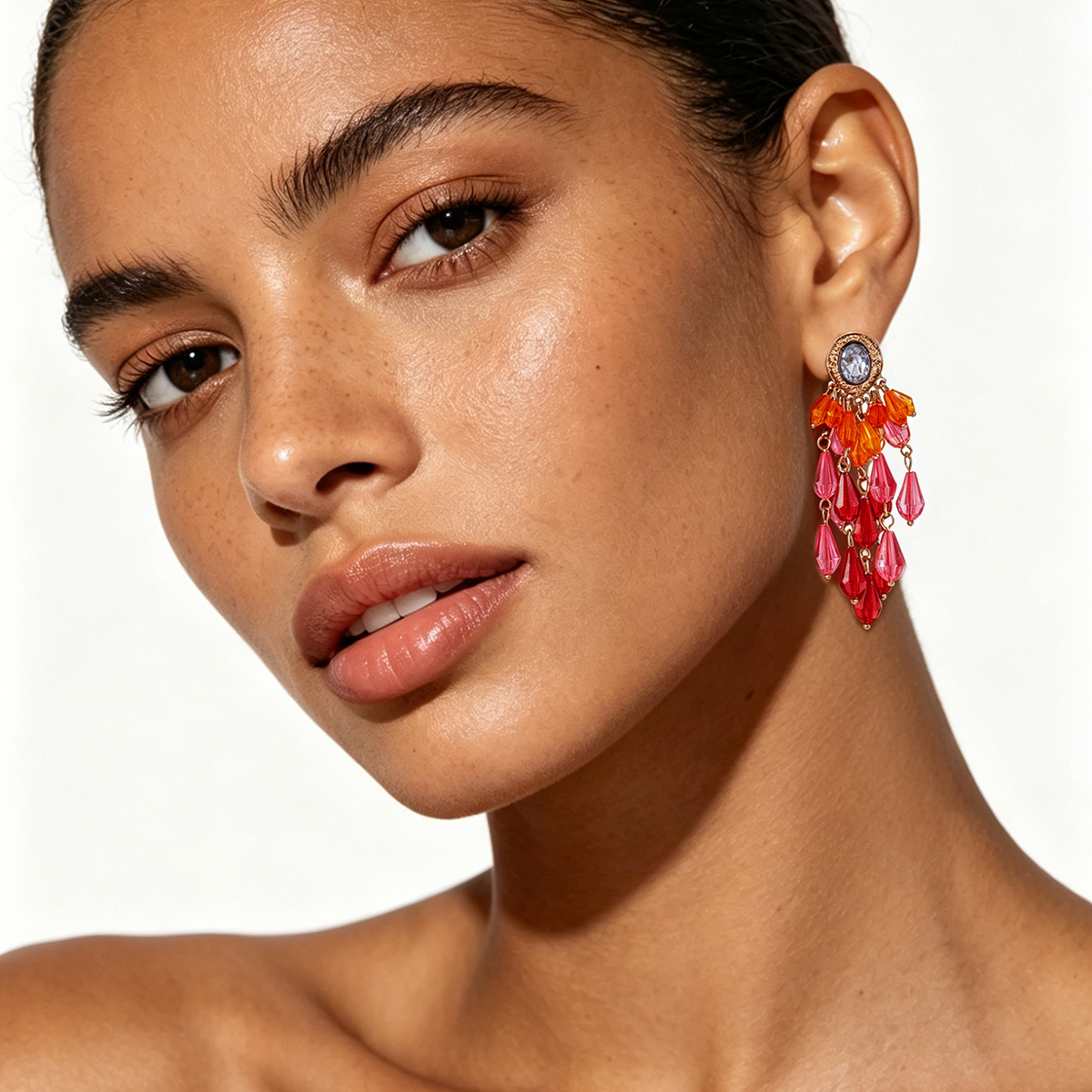 Women'S Fashion Earrings - 2026 Summer New Colorful Crystal Tassel