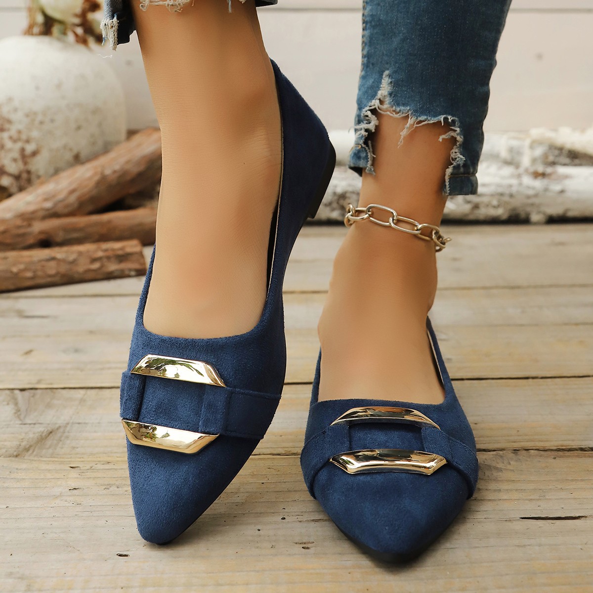 Women'S Fashion Footwear - Spring and Autumn Elegant Pointed Sexy