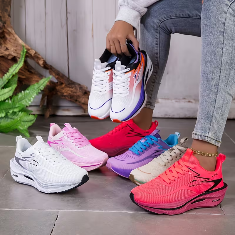 Women'S Fashion Gym Shoes - 2026 Women's Sneakers Breathable Knitted Mesh