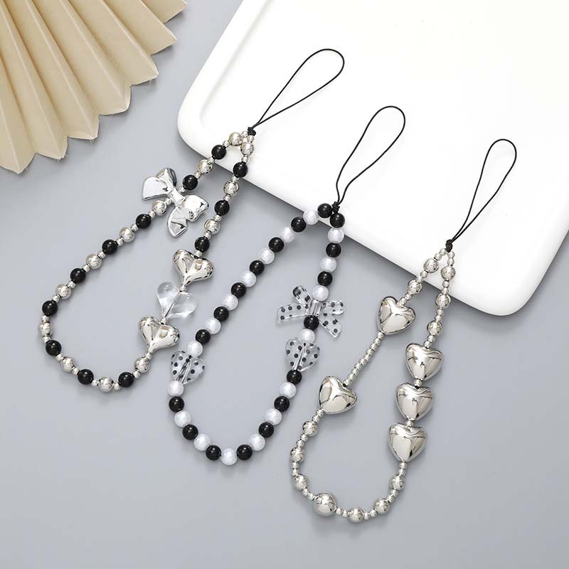 Fashion Women Picture - Fashion Love Bow Beaded Phone Chain