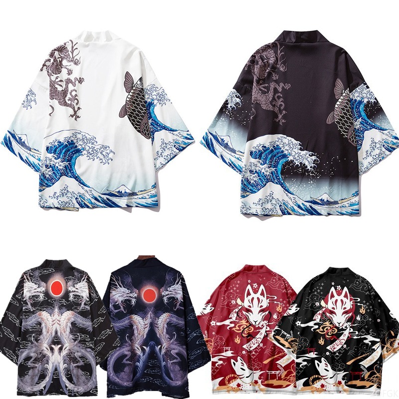 Chinese Style Harajuku Haori P - Women'S Fashion Kimono のレビューと価格
