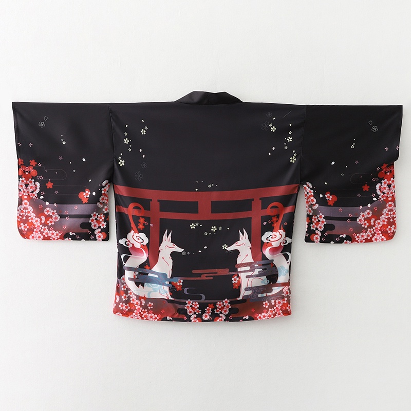 Fashion Fox Print Summer Beach - Women'S Fashion Kimono のレビューと価格