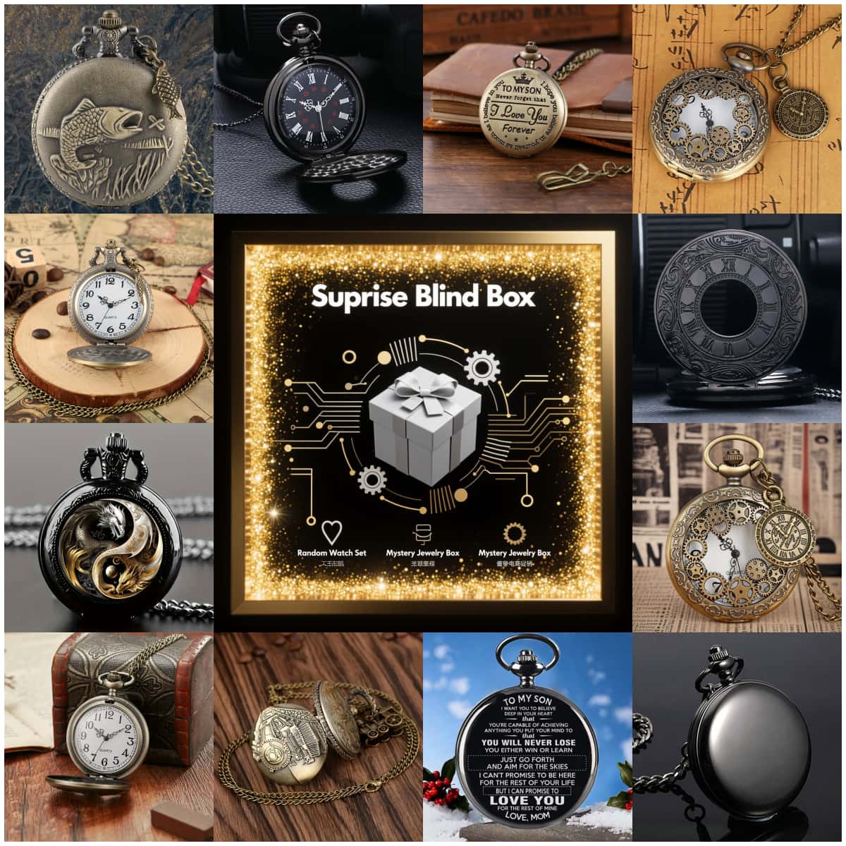 1PC Surprise Mystery Watch Bli - Women'S Fashion Quartz Watch のレビューと価格