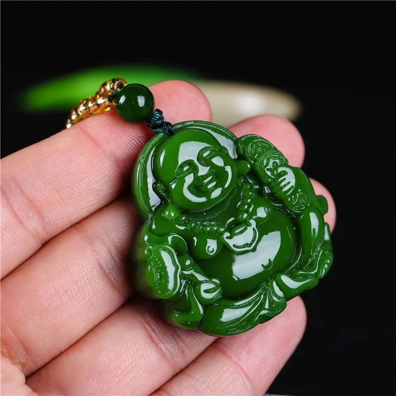 Chinese Green Jade Maitreya Bu - Women Fashion Drawing のレビューと価格