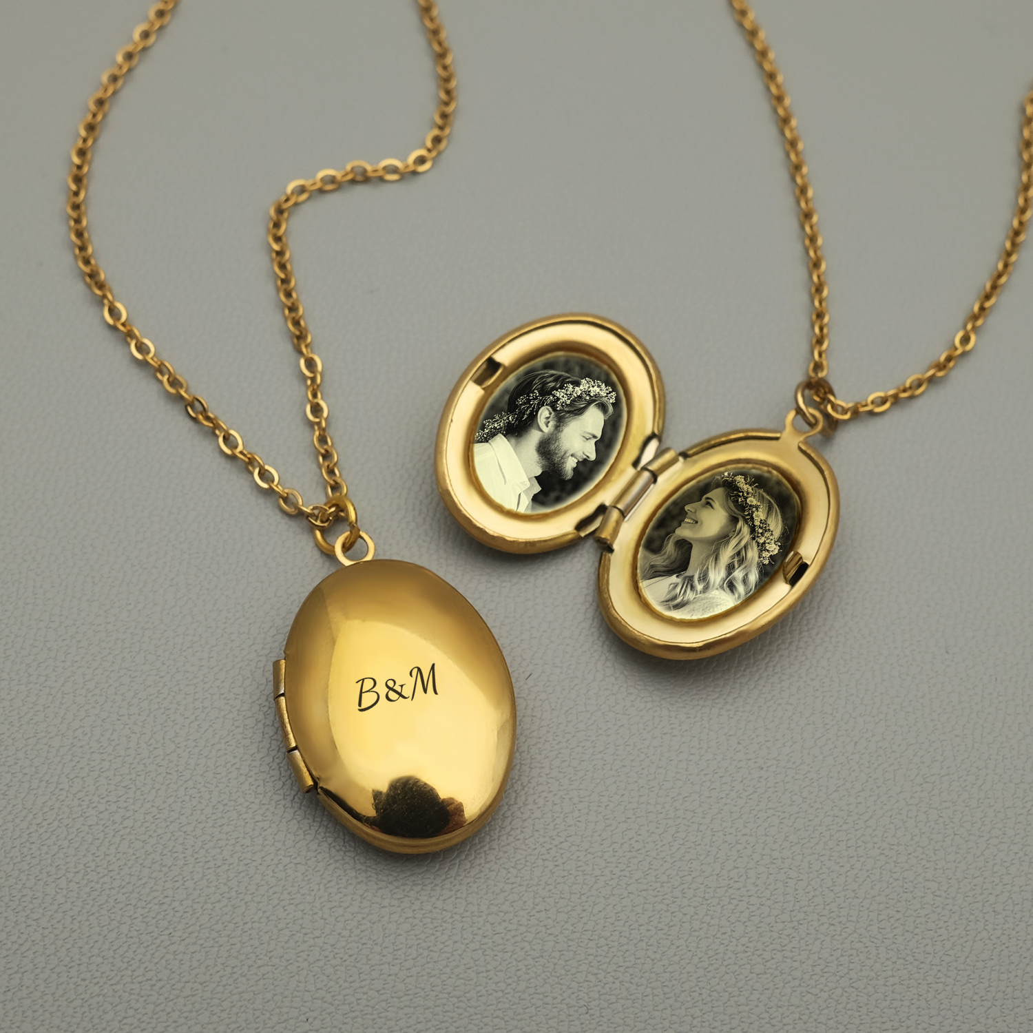 Personalized Locket Necklace C - Fashion Women Picture のレビューと価格