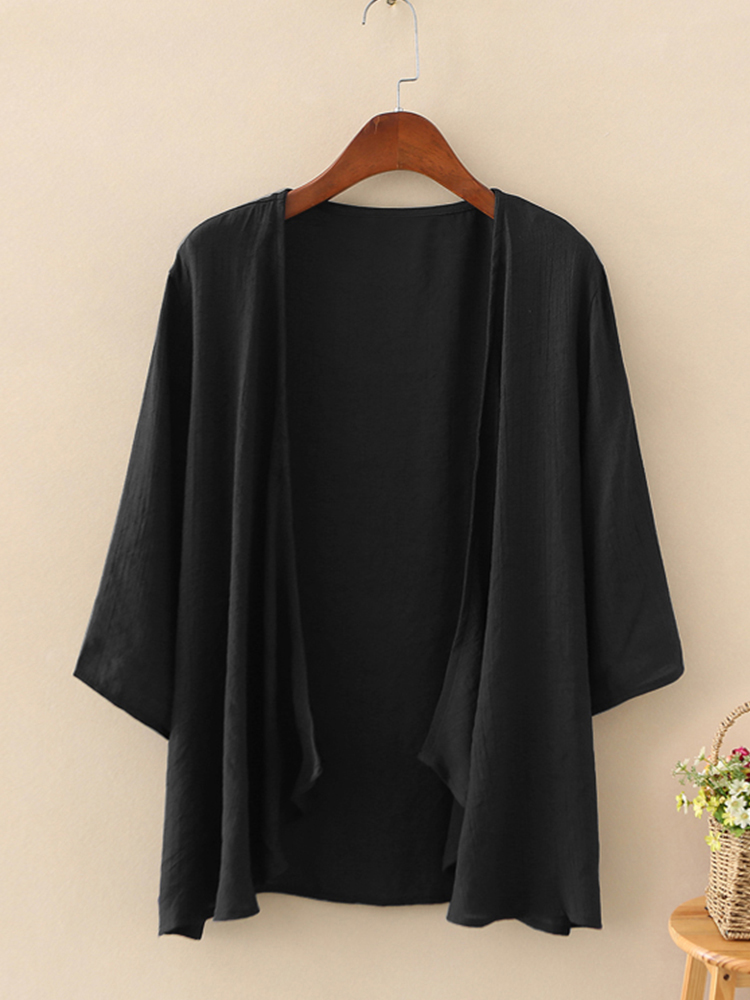 Fashion Solid Cardigans Womens - Women'S Fashion Kimono のレビューと価格