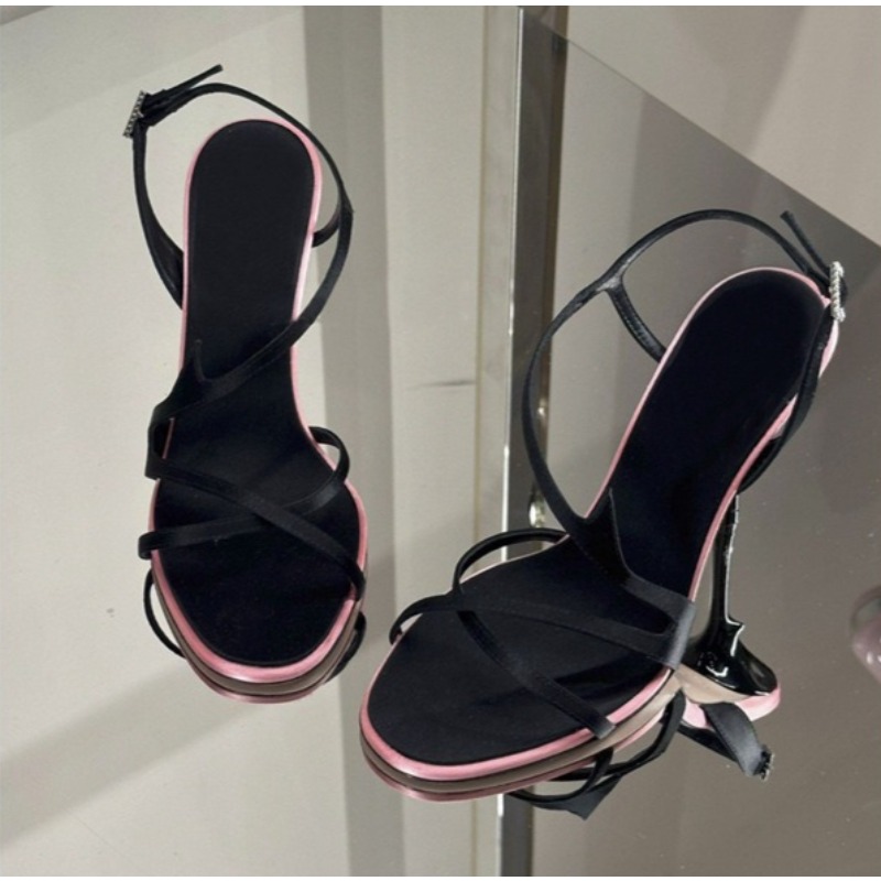 Satin Color Block Stiletto Hig - Women'S Fashion Belts のレビューと価格