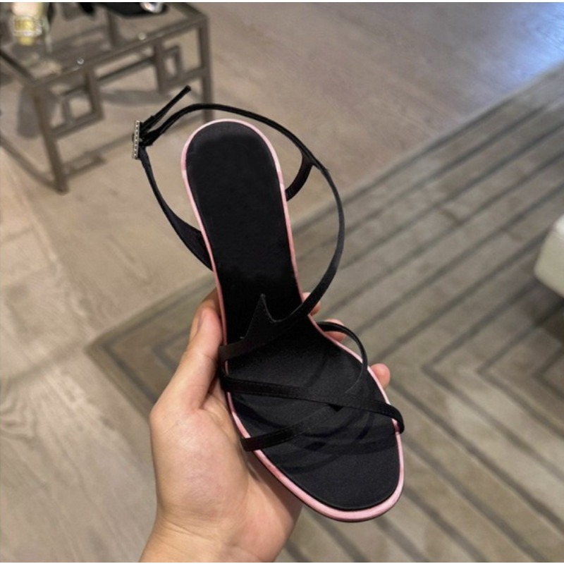 Satin Color Block Stiletto Hig - Women'S Fashion Belts のレビューと価格