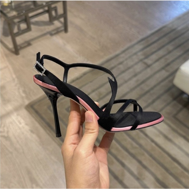 Satin Color Block Stiletto Hig - Women'S Fashion Belts のレビューと価格