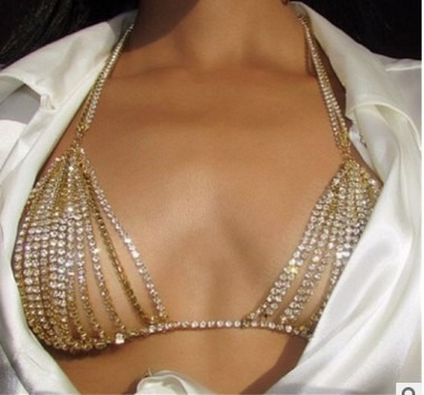 Luxury Heart Crytal Bikini Bod - Women'S Fashion Harness のレビューと価格