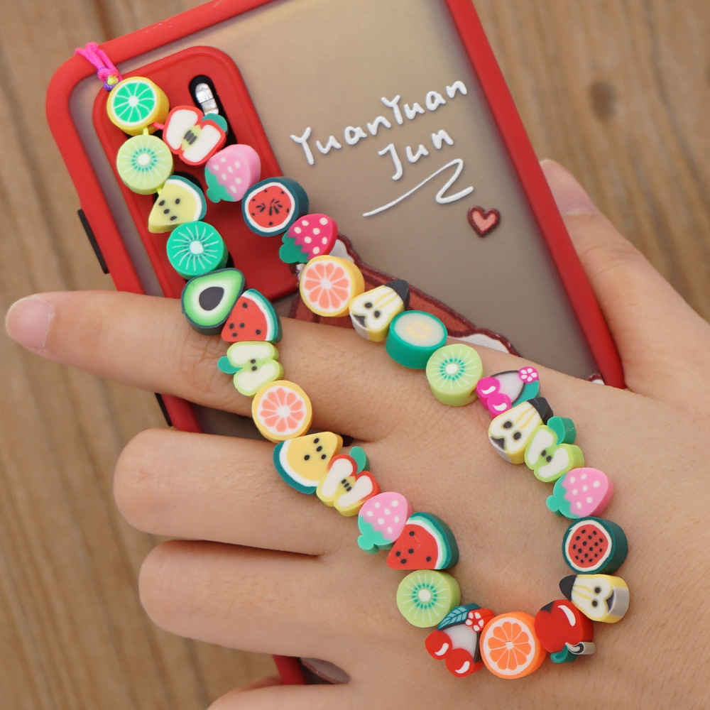 Cute Fruit Bead Phone Strap Ch - Fashion Women Picture のレビューと価格