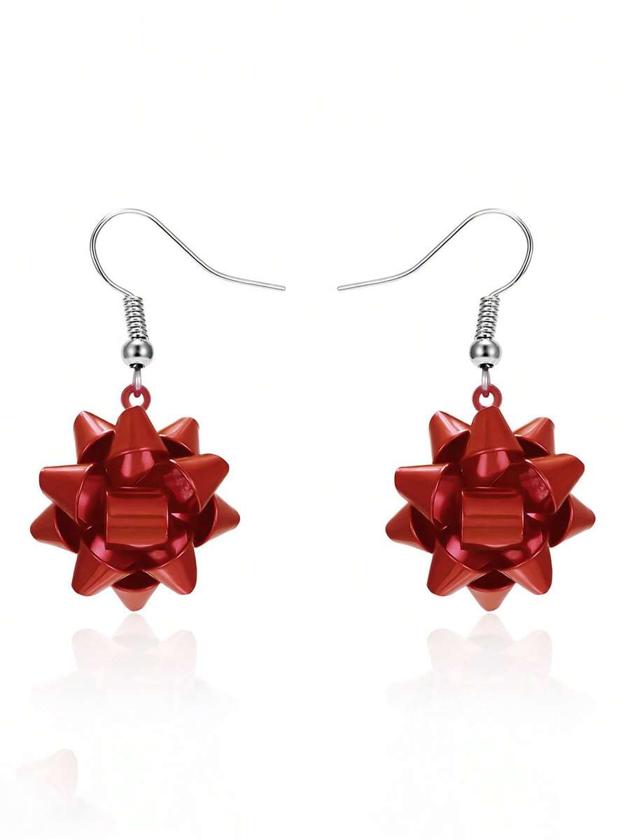 Fashionable Red Metal Women Ea - Women'S Fashion Earrings のレビューと価格