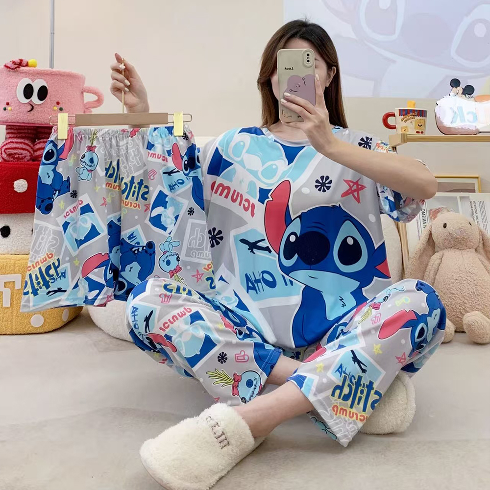 Women's New Three Piece Pajama - Women Fashion Drawing のレビューと価格