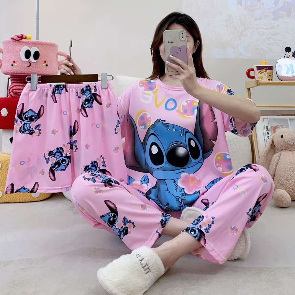 Women's New Three Piece Pajama - Women Fashion Drawing のレビューと価格