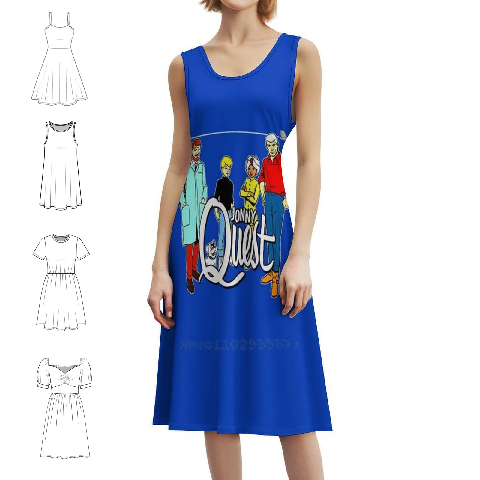 Jonny Quest Non-Distressed Flo - Smocked Dress Women のレビューと価格