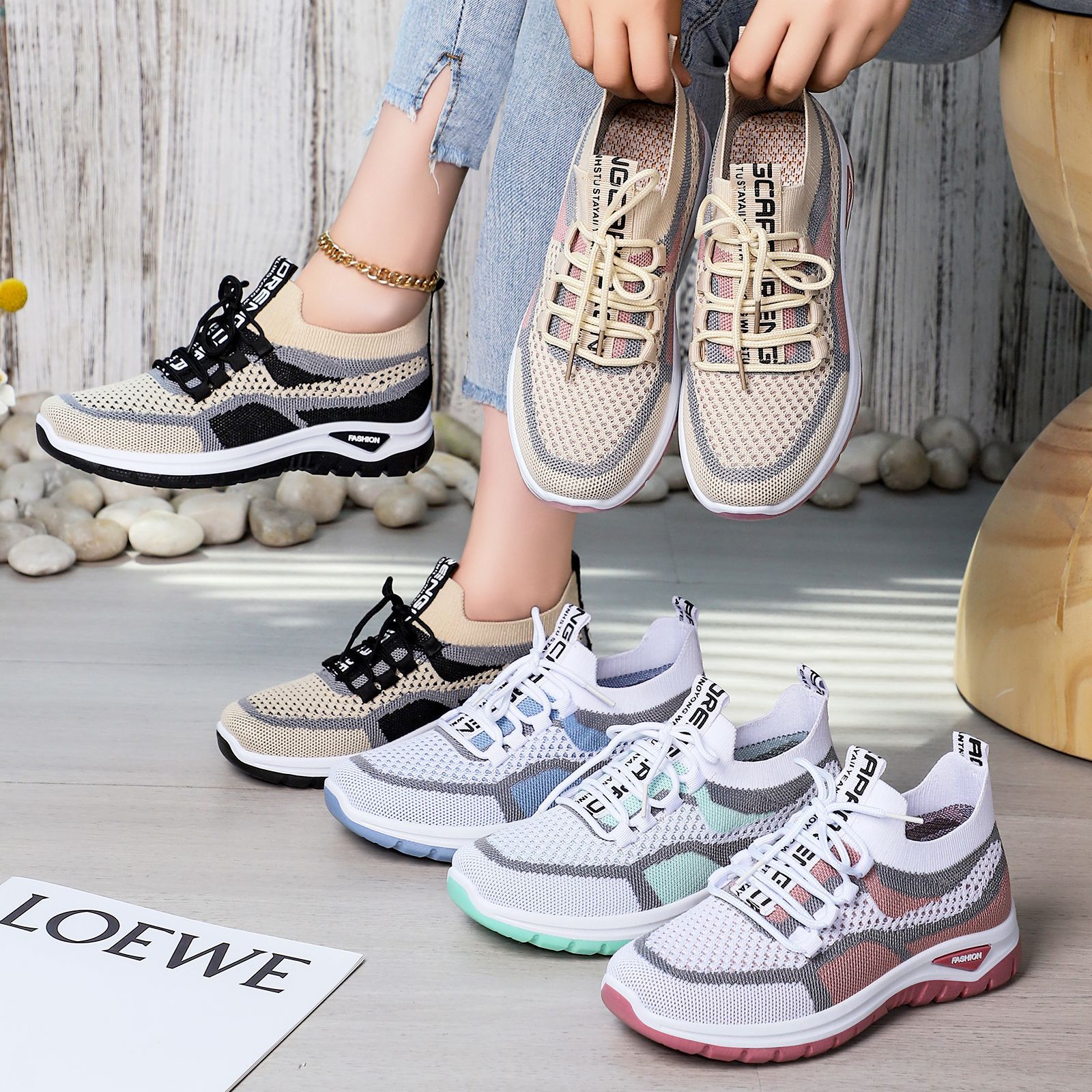 Women's Casual Shoes Air Mesh  - Women'S Fashion Gym Shoes のレビューと価格