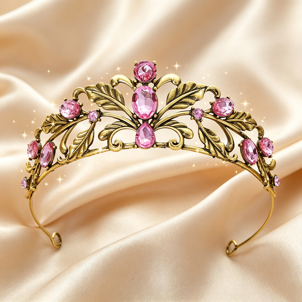 Vintage Leaf Rhinestone Bridal - Women Queen Fashion のレビューと価格