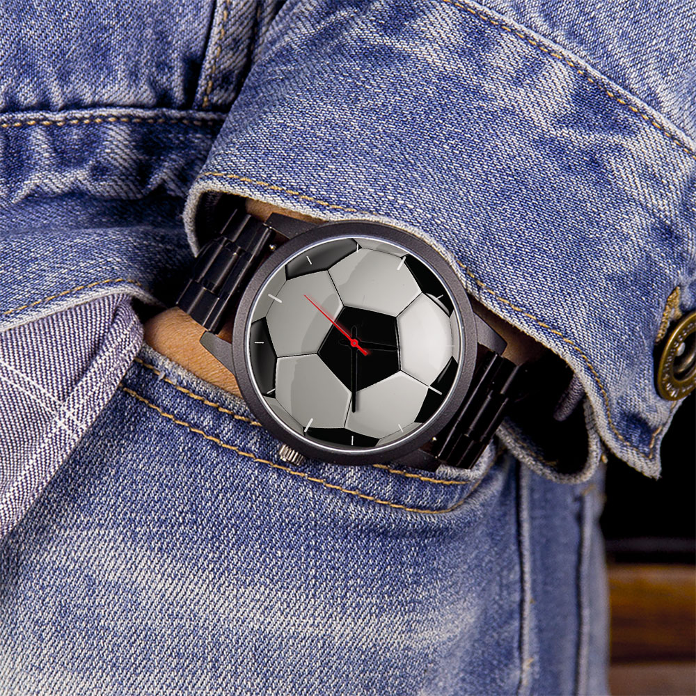 Football Soccer Design Fans Si - Women'S Fashion Quartz Watch のレビューと価格