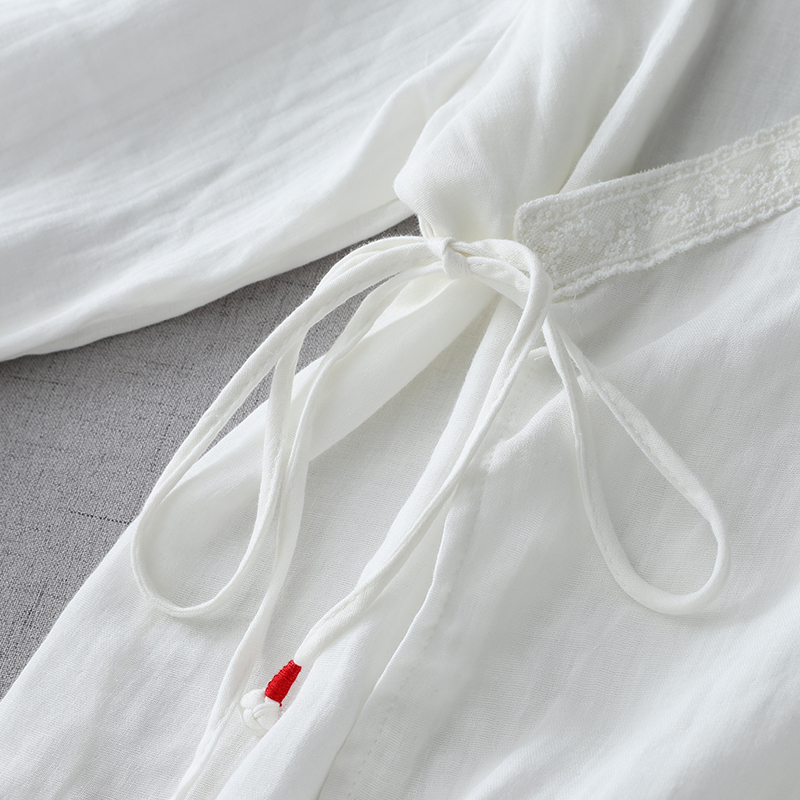 Women V-neck Lace-Trim Kimono  - Women'S Fashion Kimono のレビューと価格