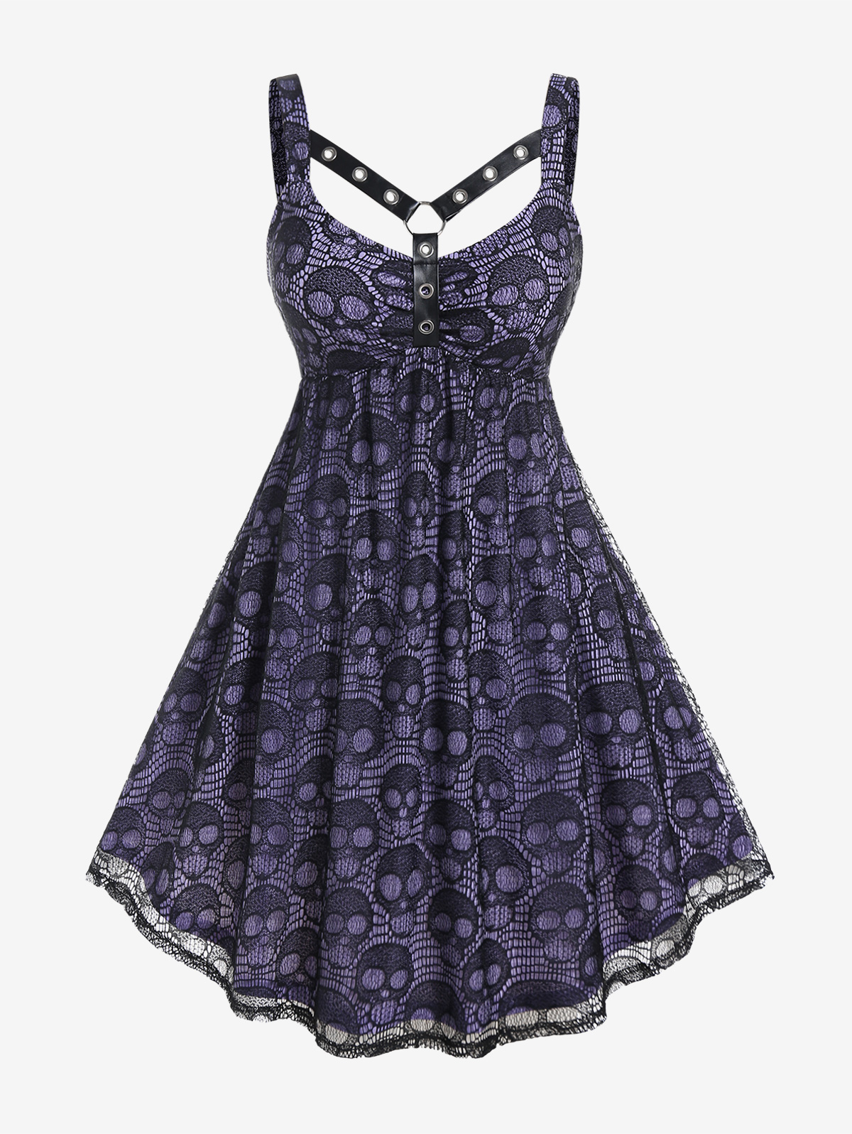 ROSEAGL Plus Size Gothic Skull - Women'S Fashion Harness のレビューと価格