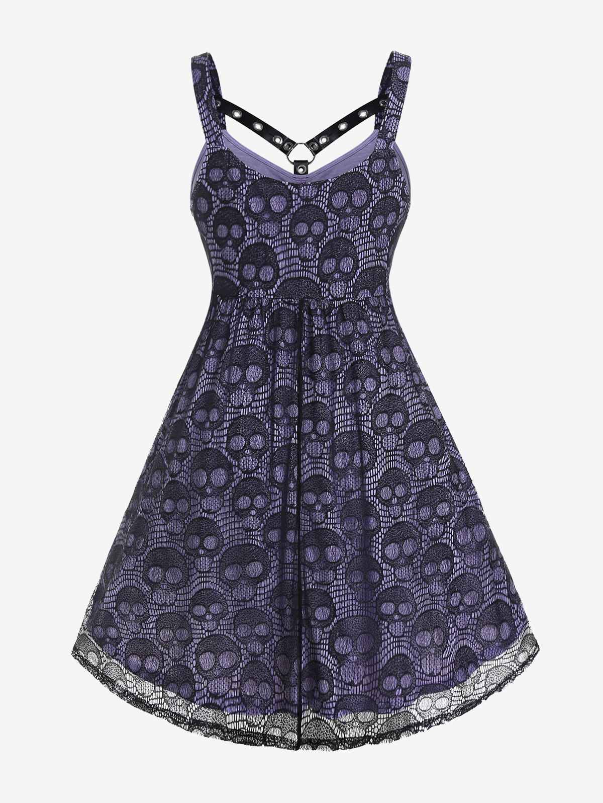 ROSEAGL Plus Size Gothic Skull - Women'S Fashion Harness のレビューと価格
