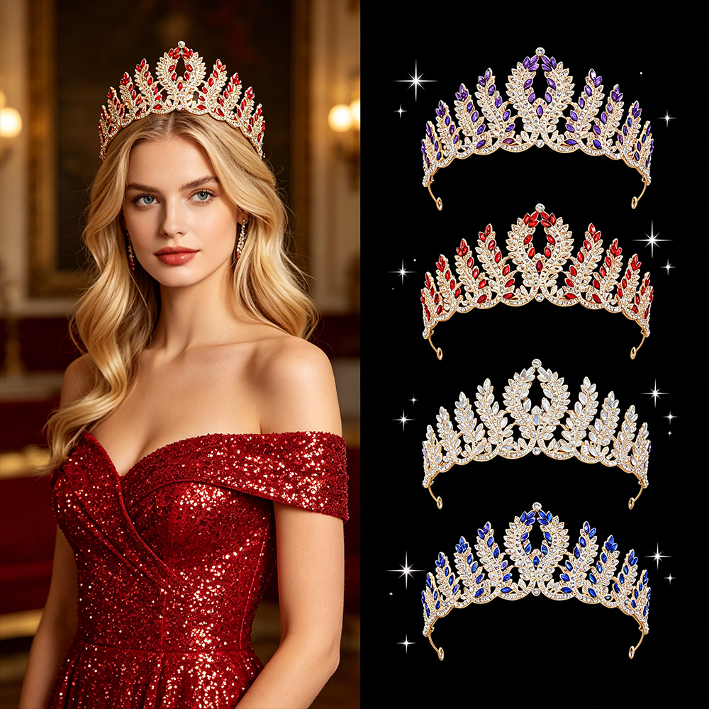 Fashion Baroque Bridal Tiara S - Women Queen Fashion のレビューと価格