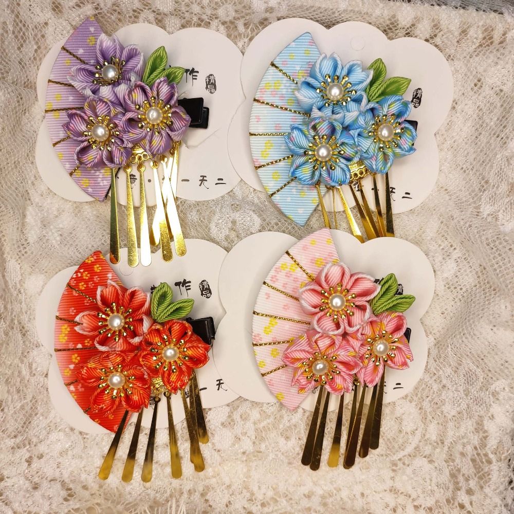 Cute Tassels Tassel Fan Hairpi - Women'S Fashion Kimono のレビューと価格