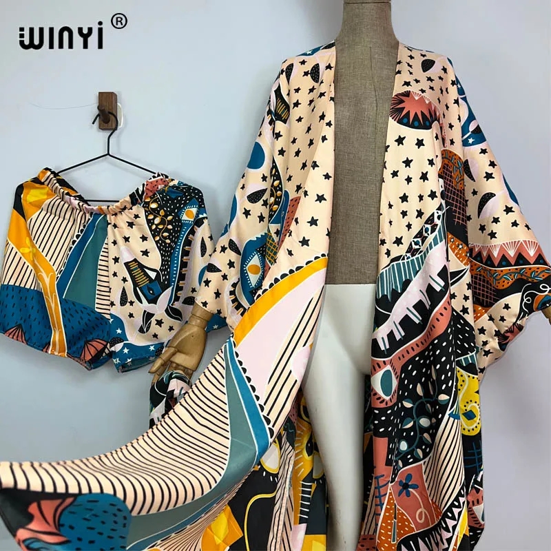 WINYI new summer beach two pie - Women'S Fashion Kimono のレビューと価格