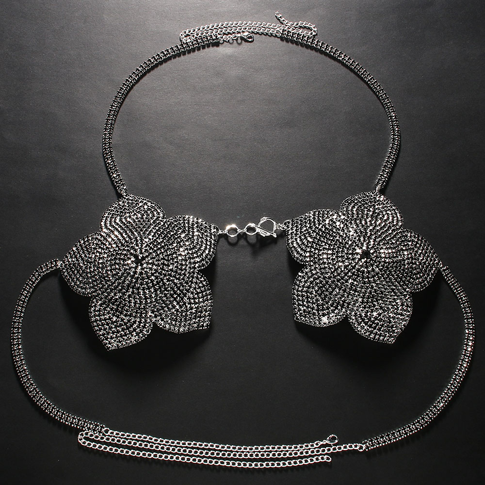 Stonefans Black Crystal Flower - Women'S Fashion Harness のレビューと価格