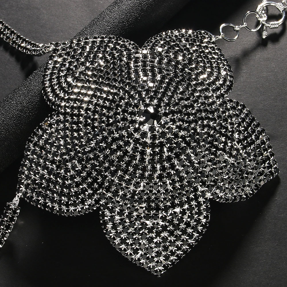 Stonefans Black Crystal Flower - Women'S Fashion Harness のレビューと価格