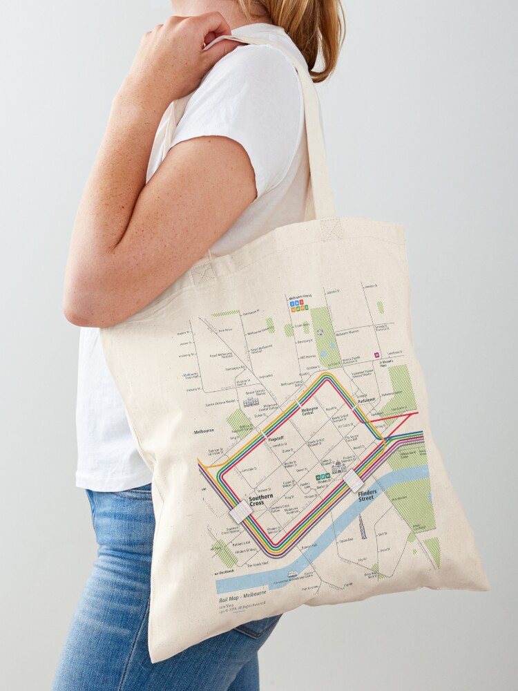 Melbourne City Rail Map Square - Women'S Fashion Melbourne のレビューと価格