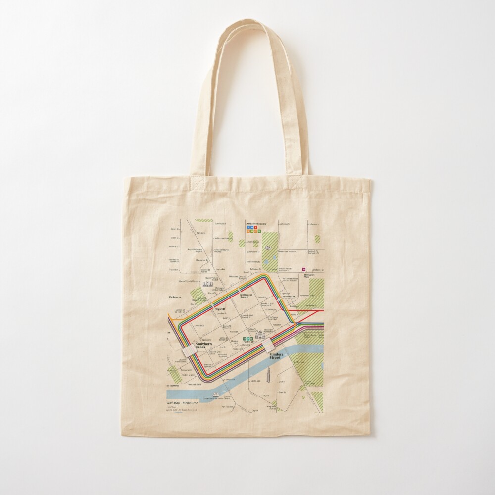 Melbourne City Rail Map Square - Women'S Fashion Melbourne のレビューと価格