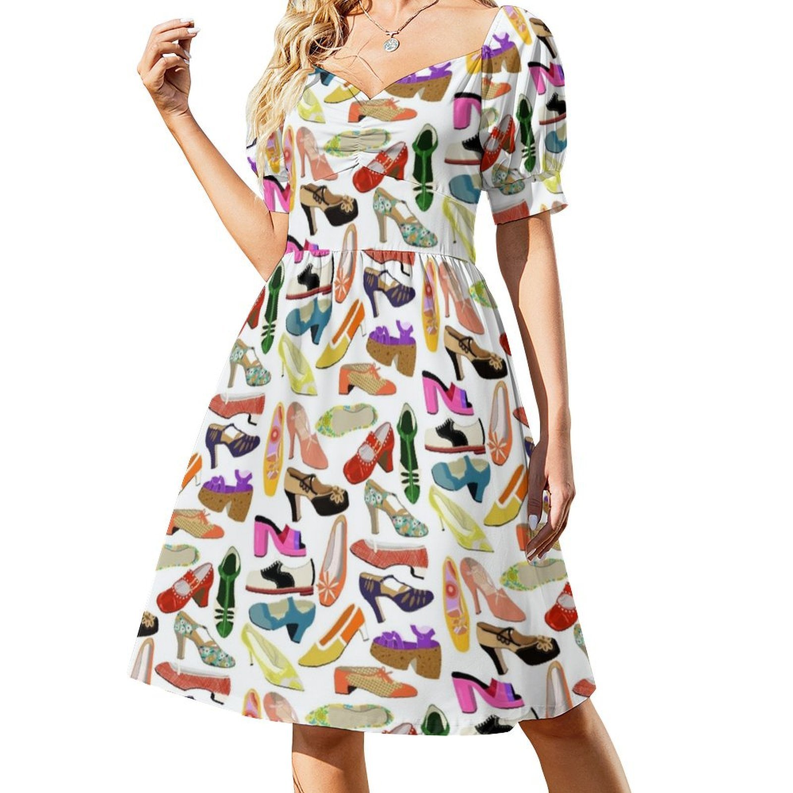 Vintage Shoe Collection Floral - Smocked Dress Women のレビューと価格