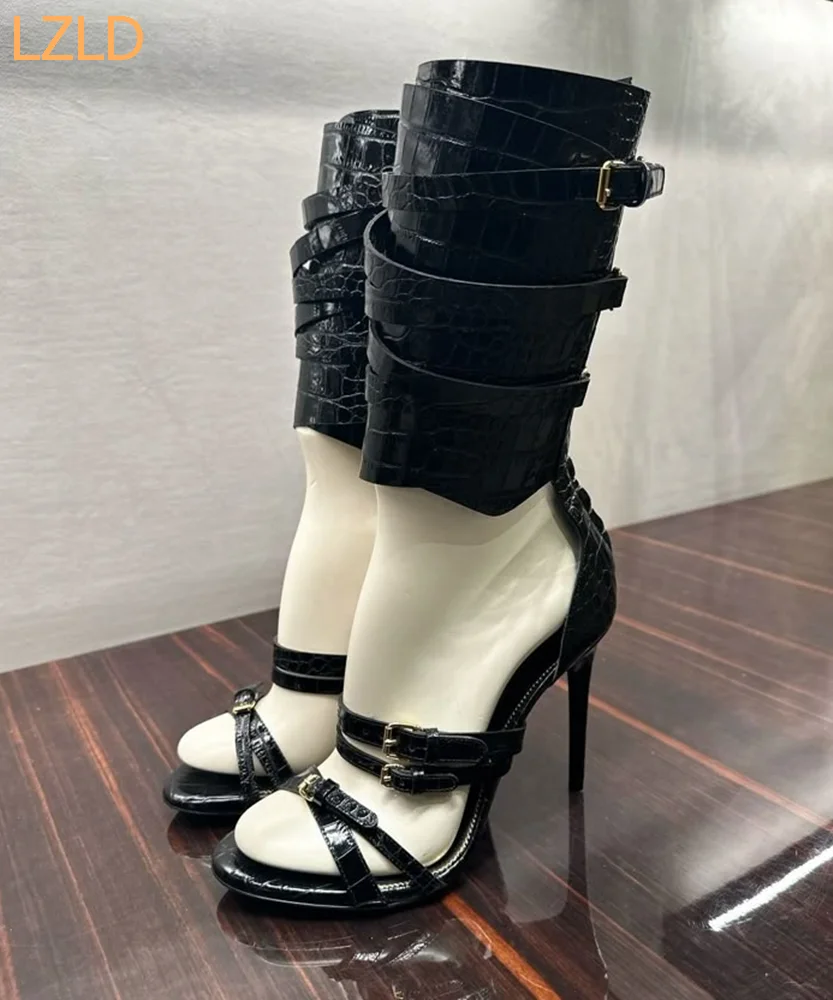Black Sexy Catwalk Women Sanda - Women'S Fashion Belts のレビューと価格