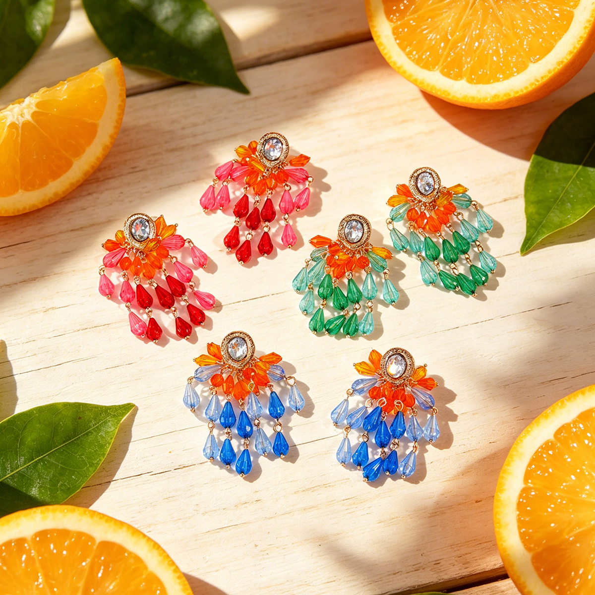 2026 Summer New Colorful Cryst - Women'S Fashion Earrings のレビューと価格