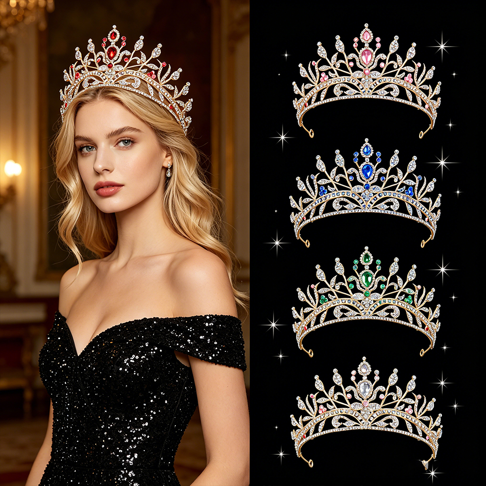 Fashion Baroque Bridal Tiara S - Women Queen Fashion のレビューと価格