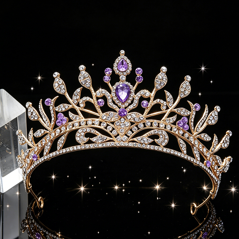 Fashion Baroque Bridal Tiara S - Women Queen Fashion のレビューと価格