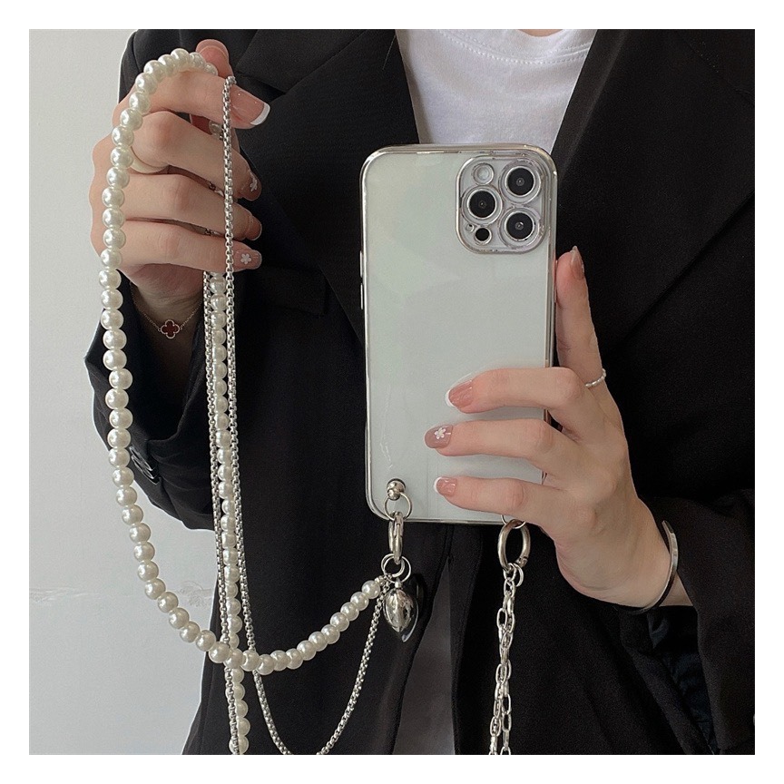 Long Pearl Phone Lanyard Handm - Fashion Women Picture のレビューと価格