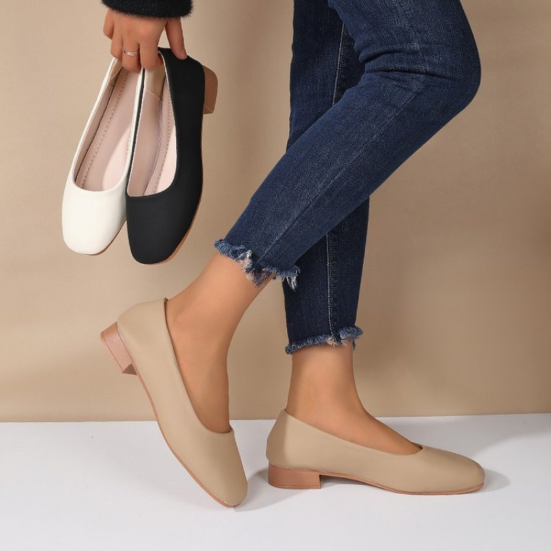 Soft Leather Round Toe Slip-On - Women'S Fashion Footwear のレビューと価格