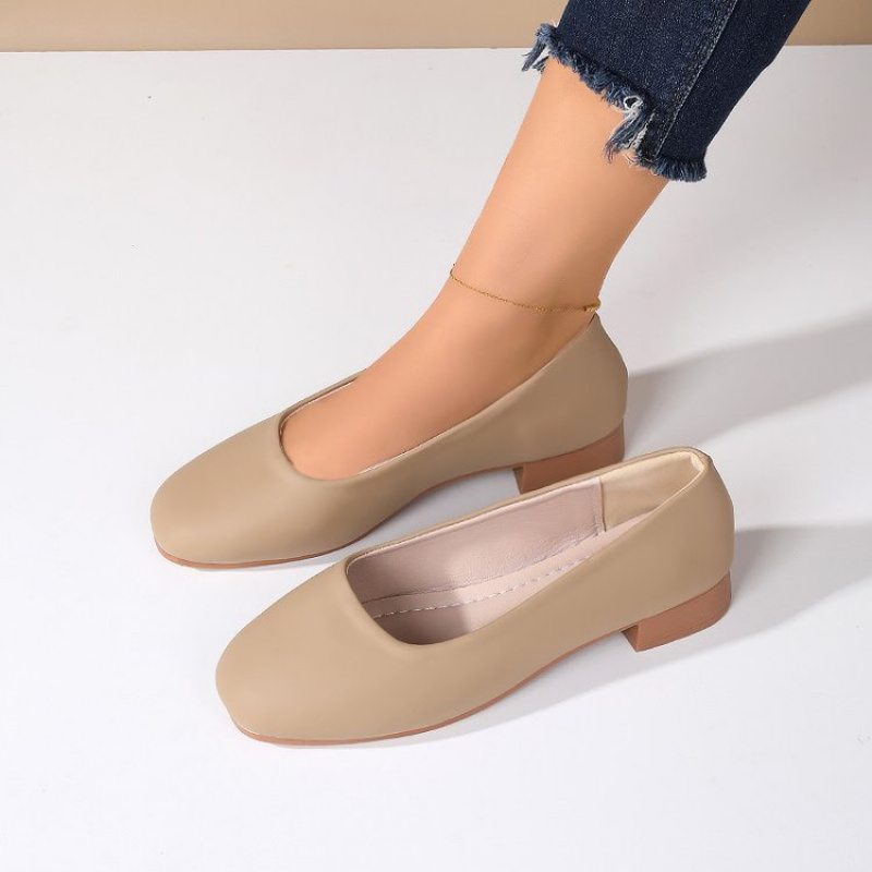 Soft Leather Round Toe Slip-On - Women'S Fashion Footwear のレビューと価格