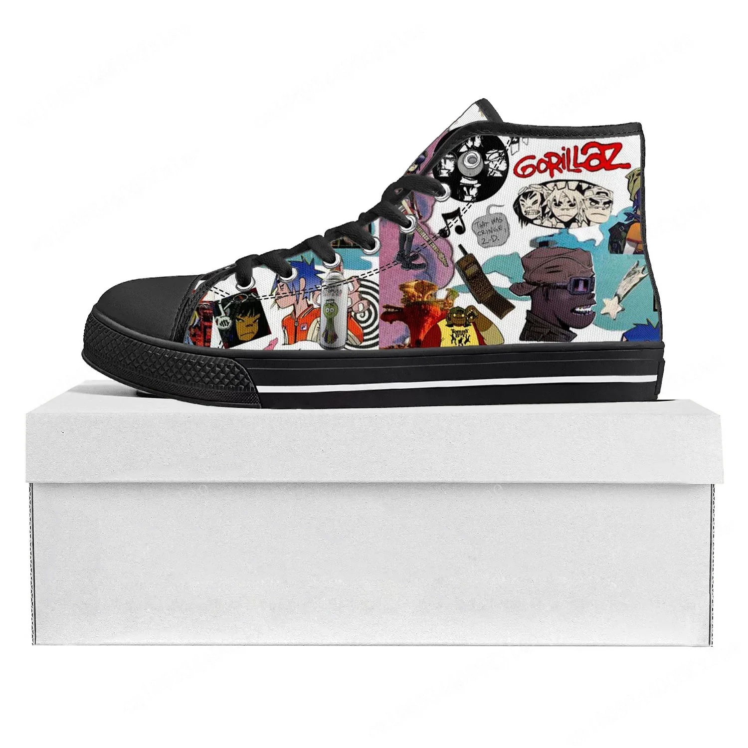 Gorillaz Band High Top High Qu - Women'S Fashion Gym Shoes のレビューと価格