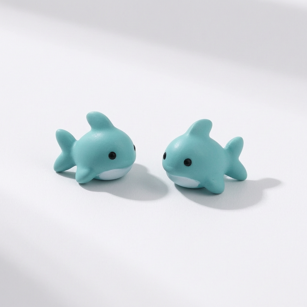 Cartoon Animal Resin Earrings  - Women'S Fashion Earrings のレビューと価格