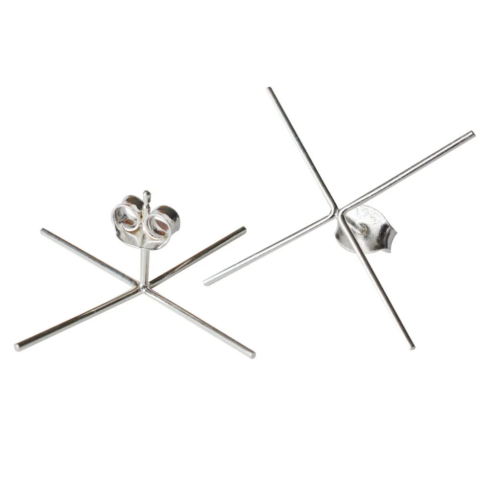 Solid 925 Sterling Silver Stud - Women'S Fashion Earrings のレビューと価格