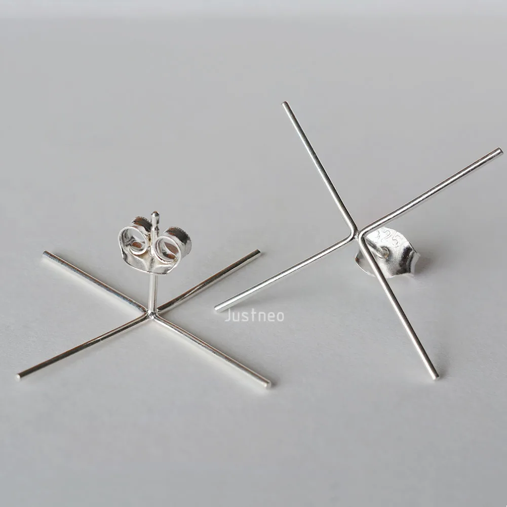 Solid 925 Sterling Silver Stud - Women'S Fashion Earrings のレビューと価格