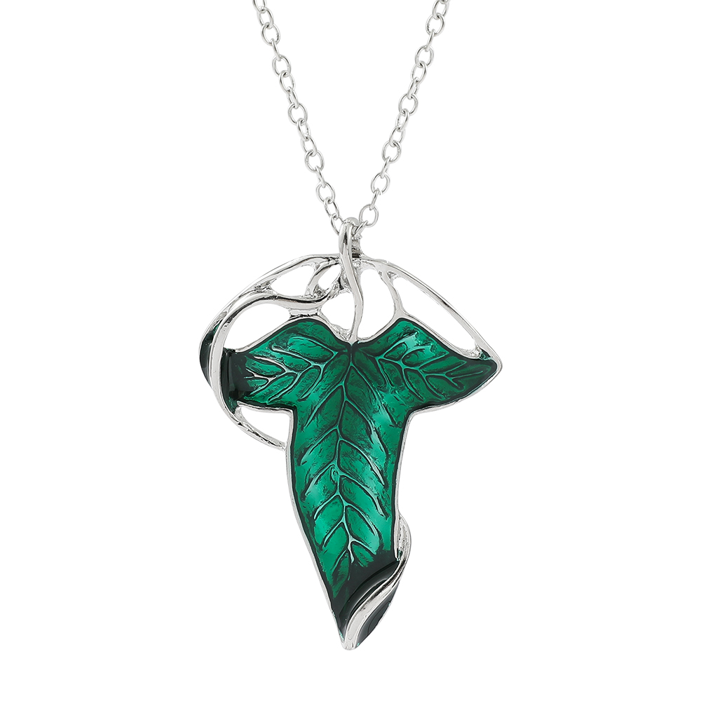 Vintage Green Leaf Pendant Nec - Women Fashion Necklace のレビューと価格