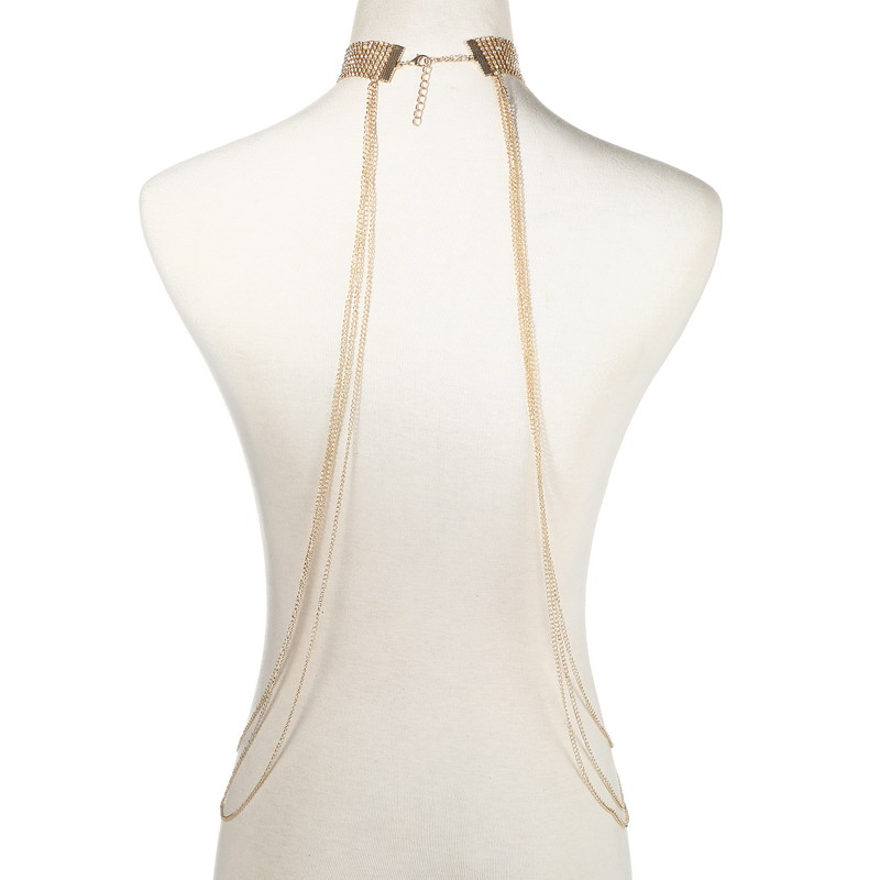 Gold Color Body Chain Women  R - Women'S Fashion Harness のレビューと価格