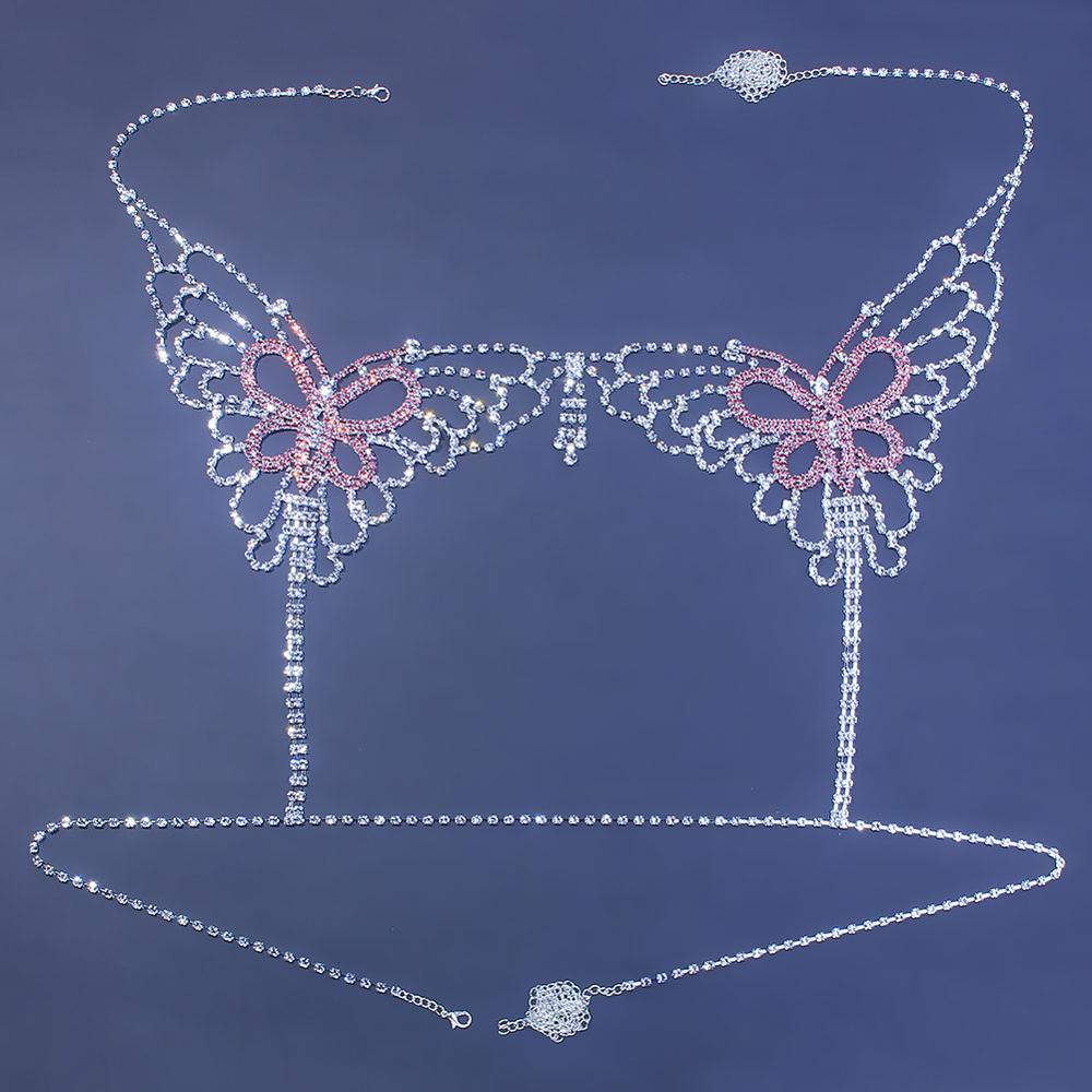 Sexy Butterfly Rhinestone Chai - Women'S Fashion Harness のレビューと価格