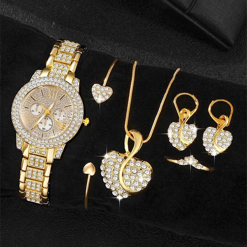 Women's Quartz Watch Gold Luxu - Women Fashion Necklace のレビューと価格