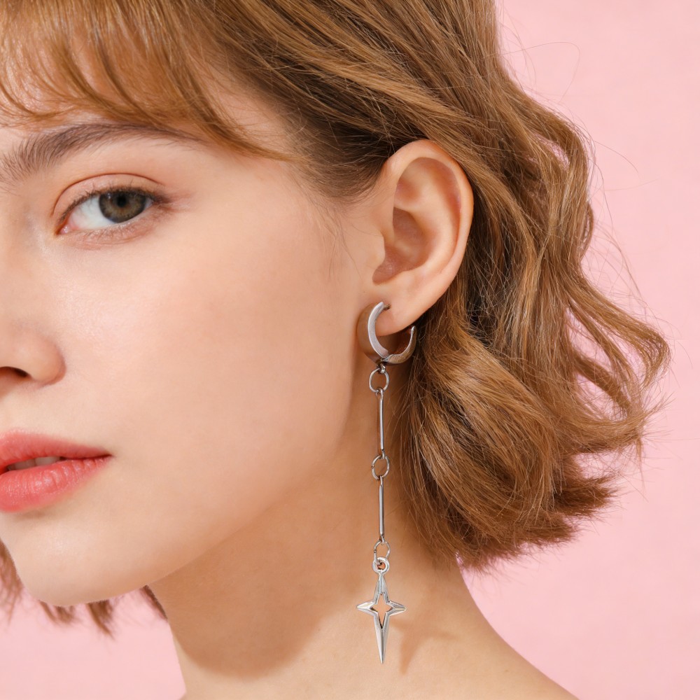 Gothic Jewelry Cross Star Drop - Women'S Fashion Earrings のレビューと価格